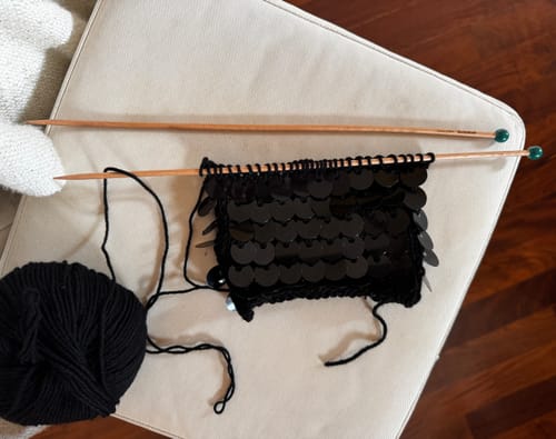 Customer photo review of BEECHWOOD KNITTING NEEDLES