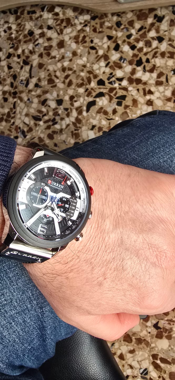 Customer photo review of Curren Galacticos® orologio uomo pelle