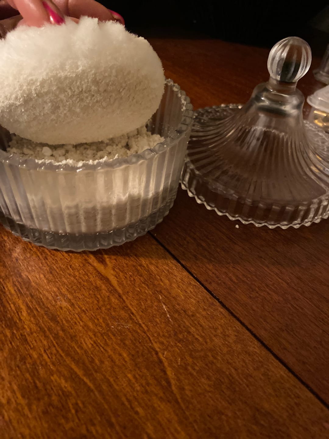 Customer photo review of Talc-Free Coconut Milk & Oats Body Powder