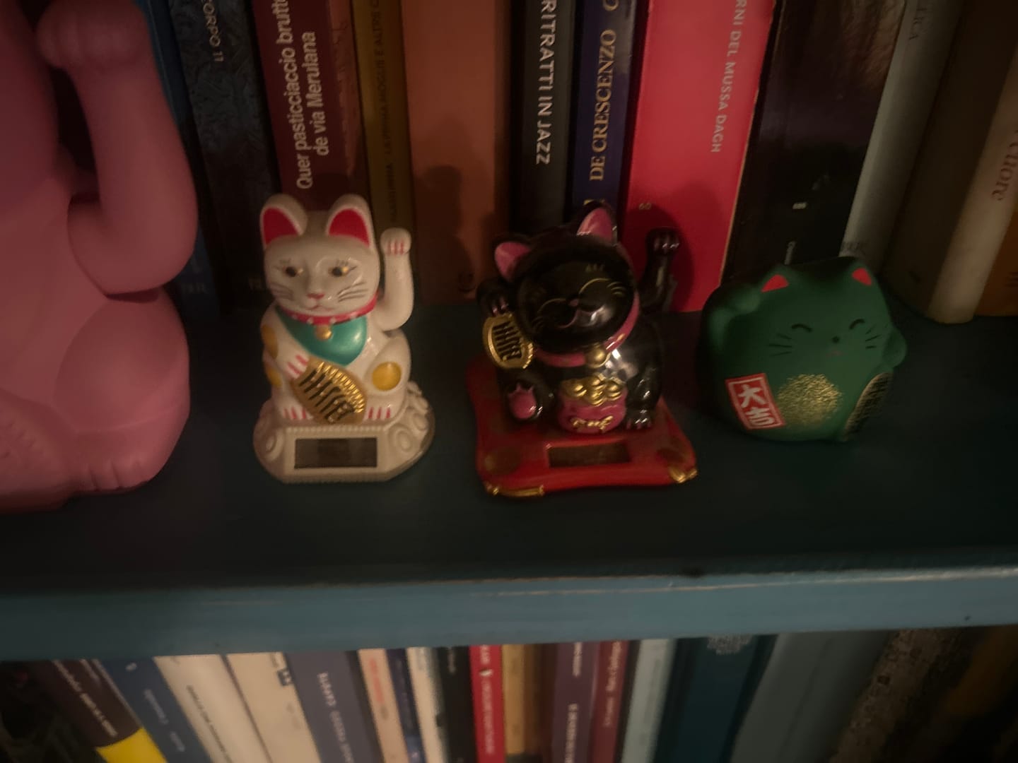 Customer photo review of Grüne Maneki Neko Glückskatze