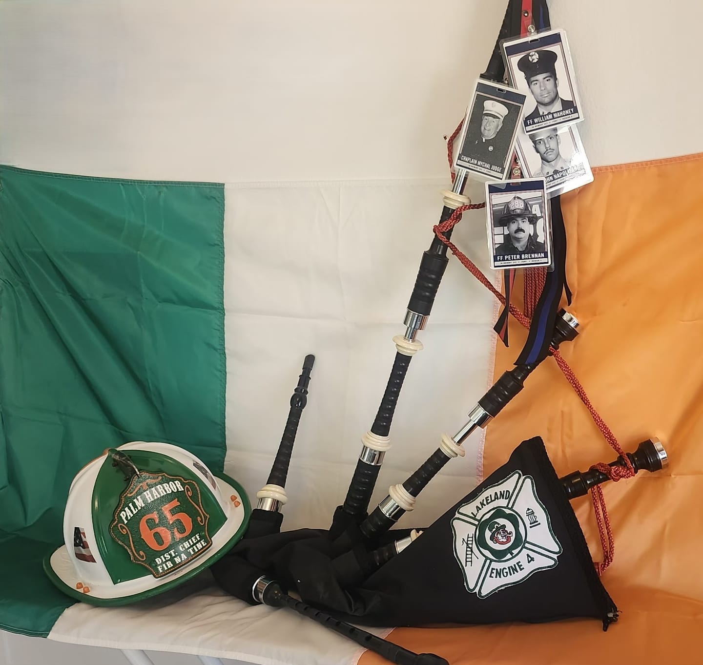Customer photo review of Bare Bones Leather Firefighter Helmet Shield