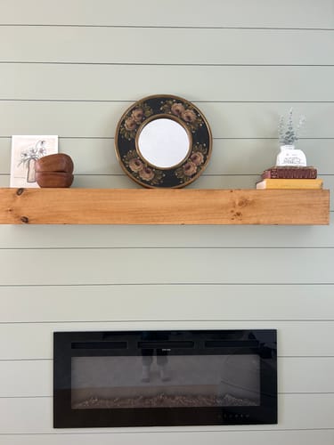 Customer photo review of Rustic Mantels