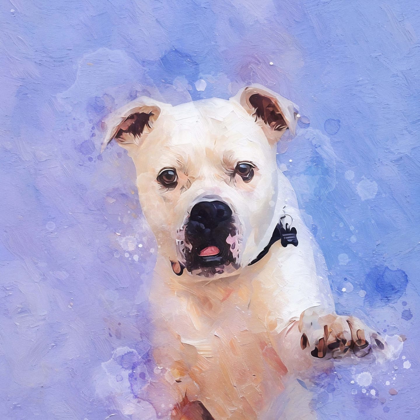 Customer photo review of Custom Watercolor Pet Portrait - Top Pick
