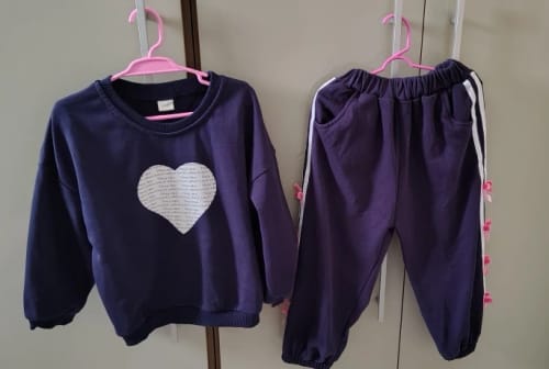 Customer photo review of Love Sweatshirt Jogger Set