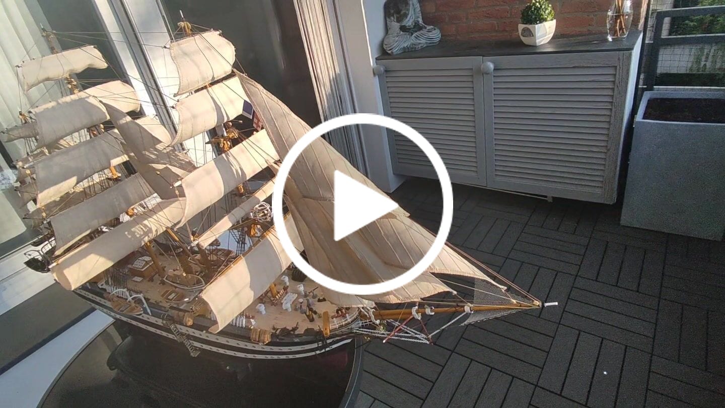 Customer video review of Maqueta Barco Amerigo Vespucci