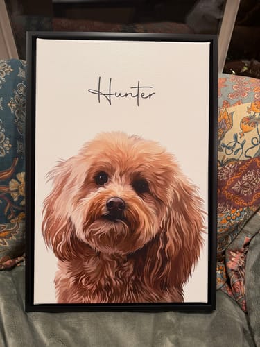 Customer photo review of Pet Art Canvas Wrap