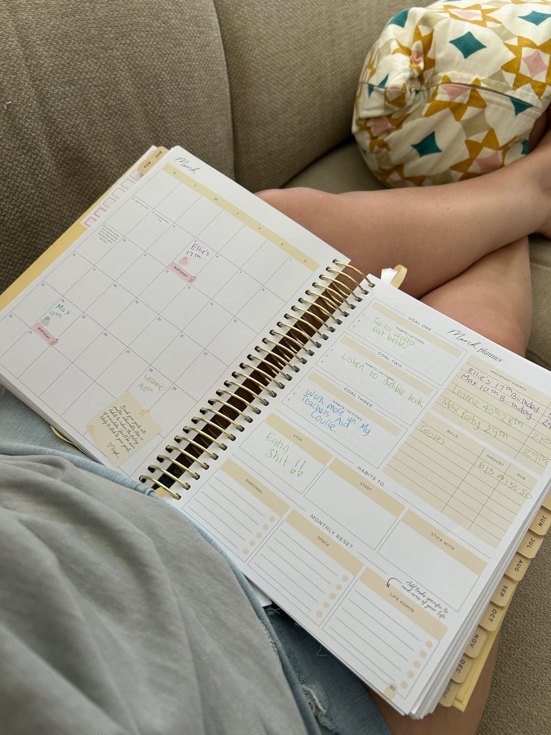 Customer photo review of 2026 Daily Planner - Butter Yellow