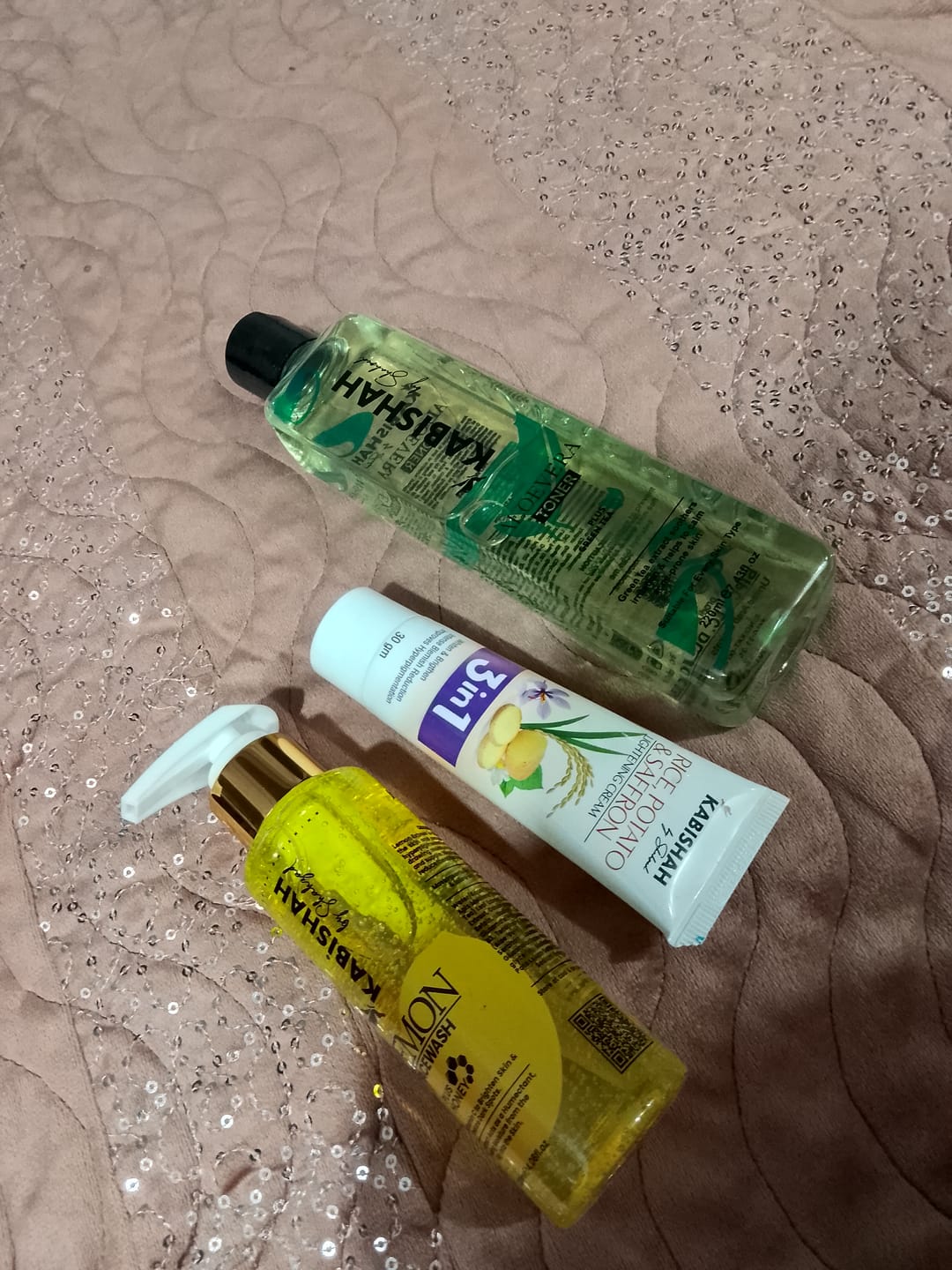 Customer photo review of Glow & Bloom Skin Trio