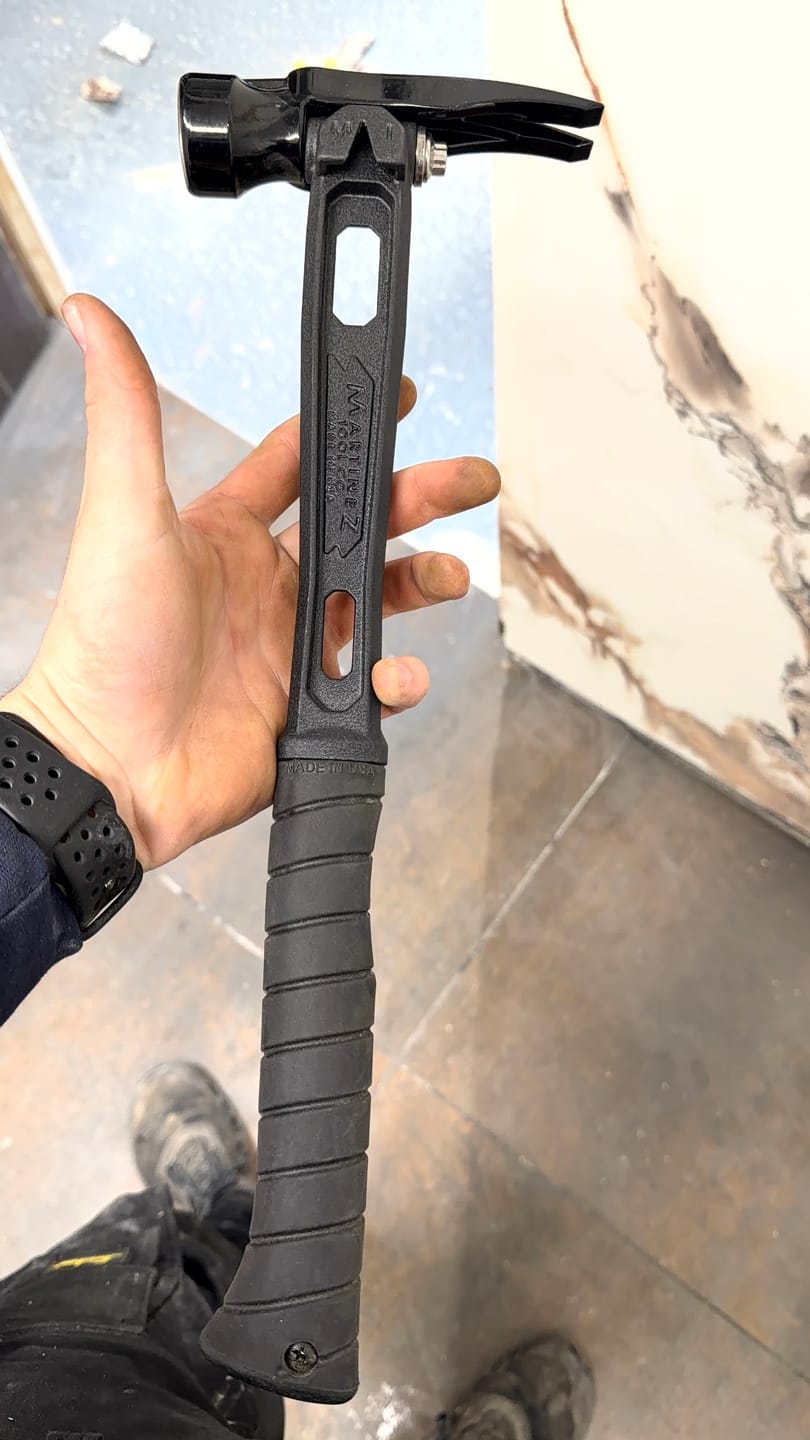 Customer photo review of Martinez Tools | M1 15oz Dark Knight Titanium Framing Hammer