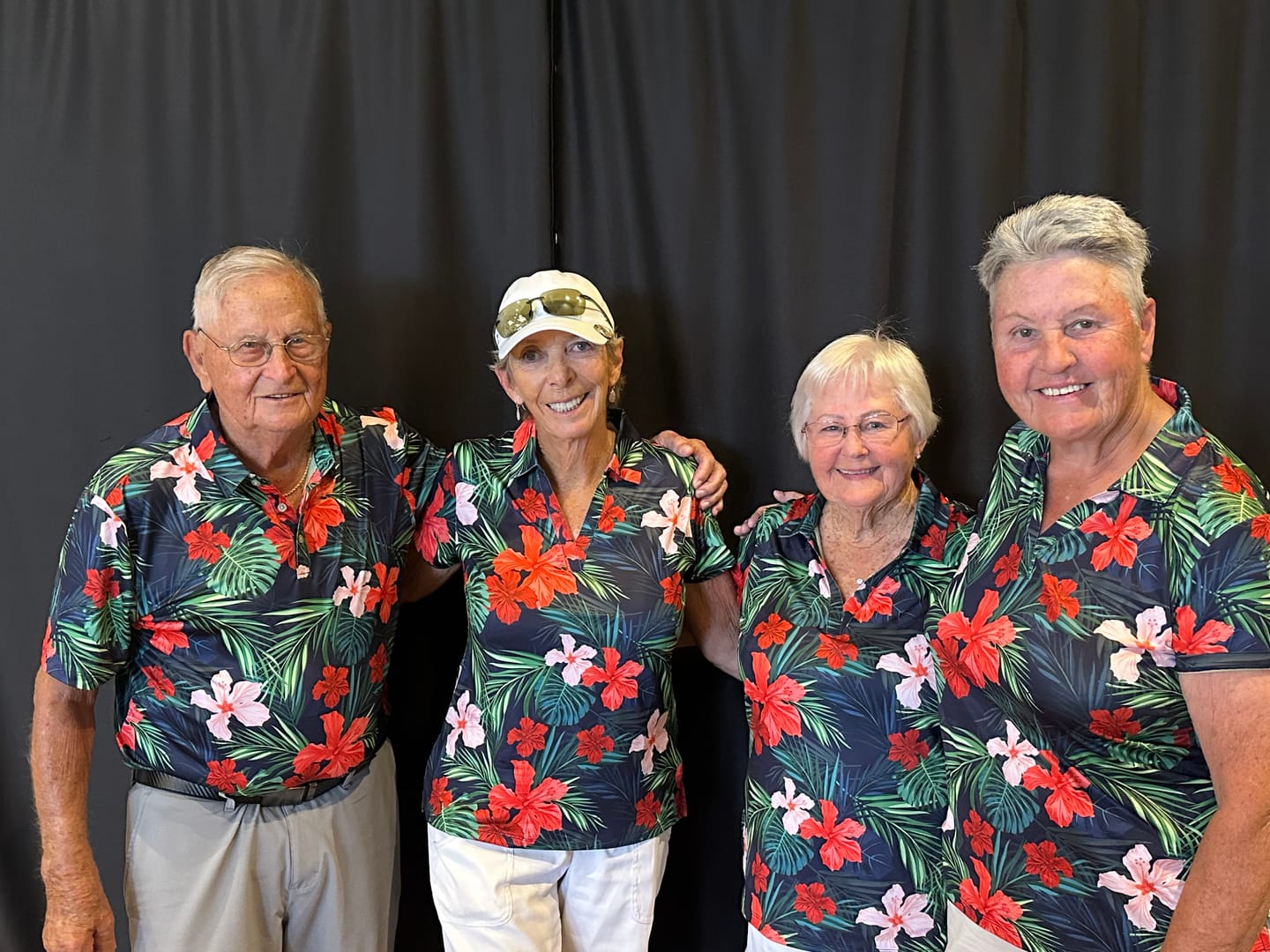 Customer photo review of Jungle Hibiscus Golf Polo