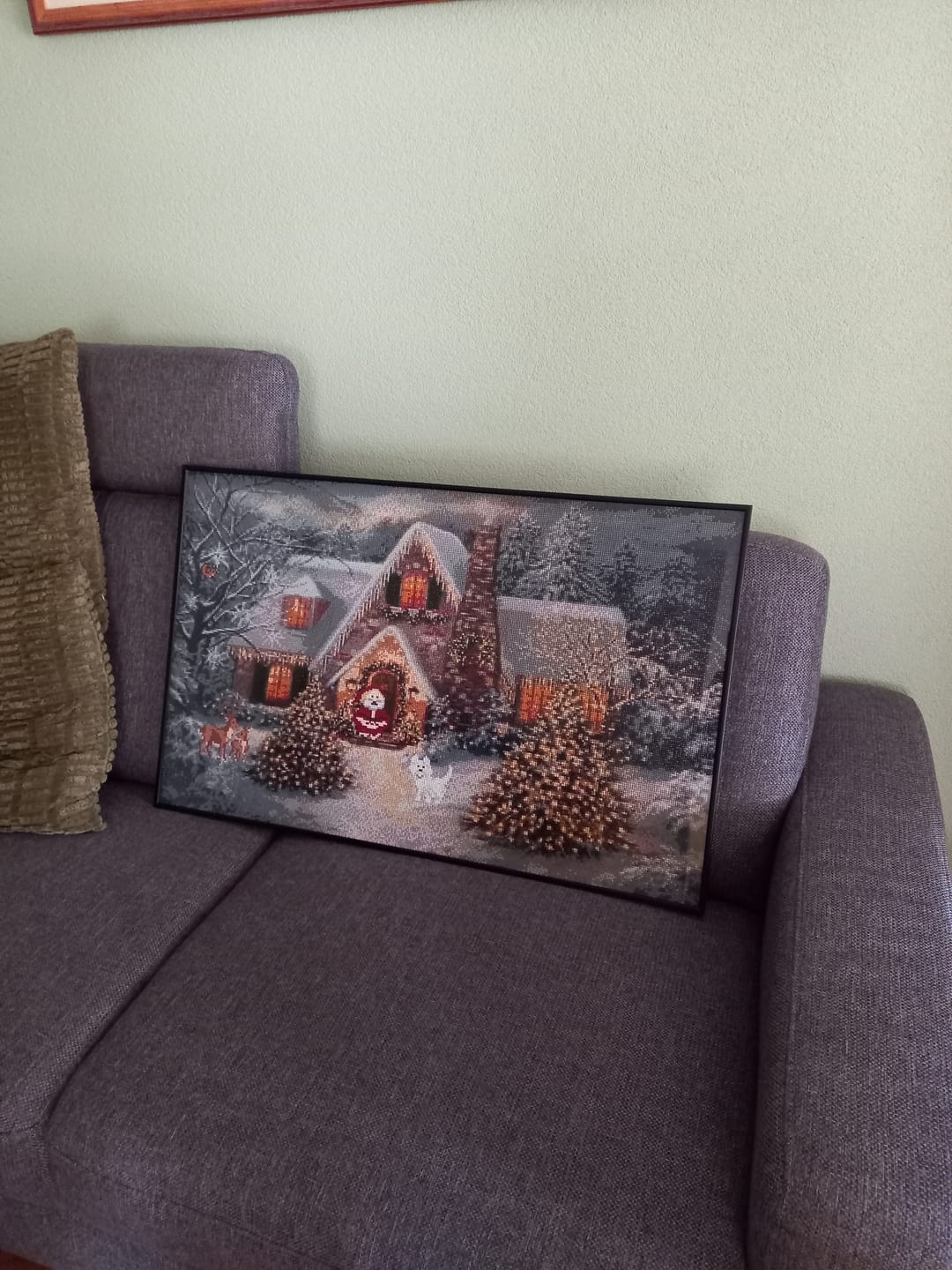 Customer photo review of Kerst versierd huis v.a. 50x80cm