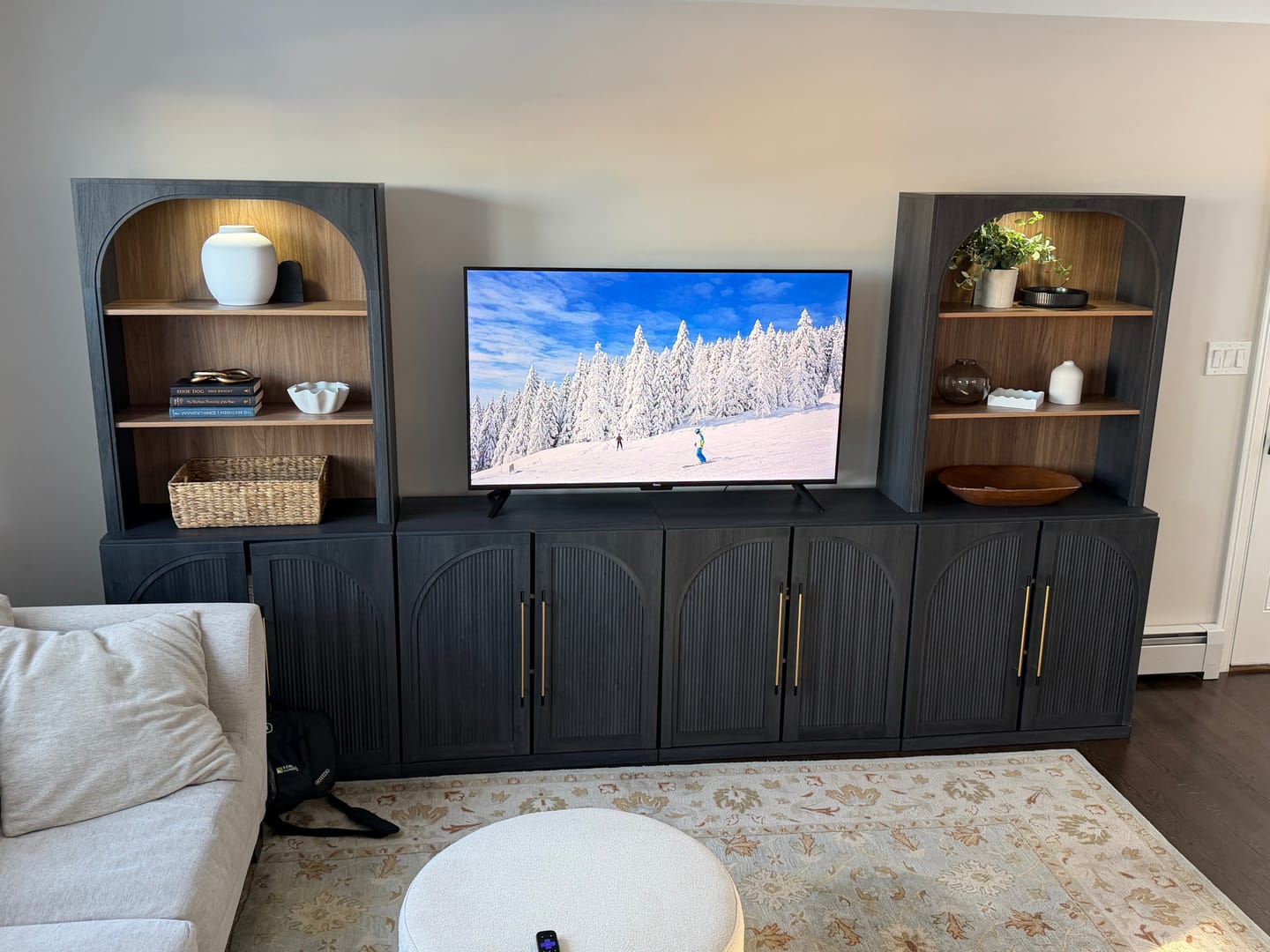Customer photo review of Jagger Entertainment Center Wall Unit (6-Piece)