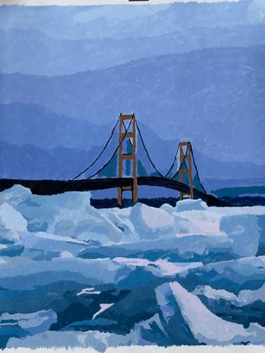 Customer photo review of Custom Landscape Paint By Numbers