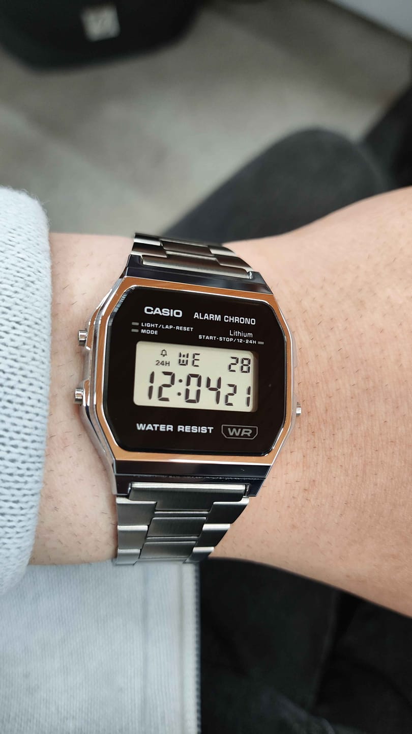 Customer photo review of Reloj Casio Vintage A158WEA-1EF Negro Europeo