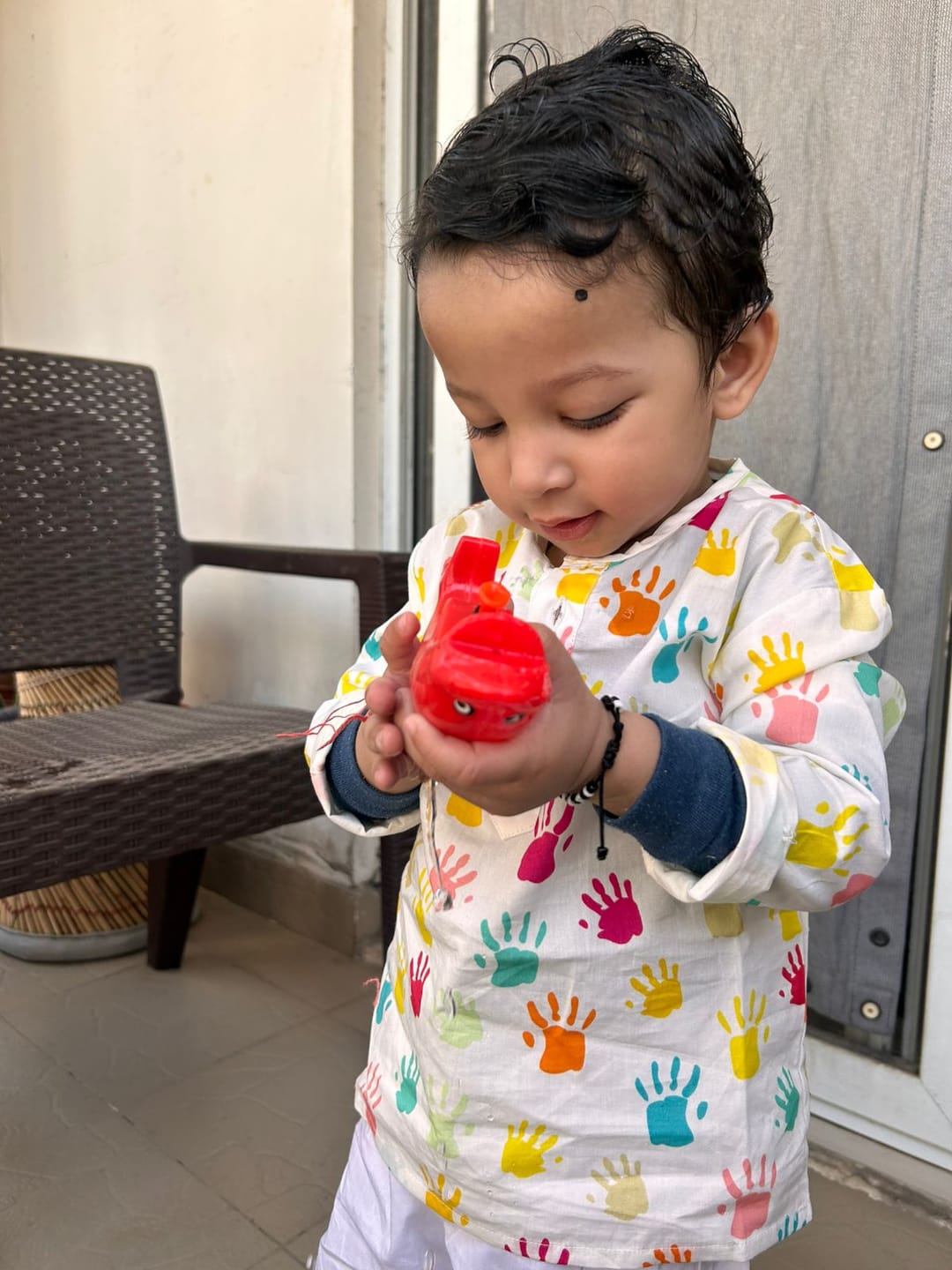 Customer photo review of Painted Palms Holi Kurta Pajama