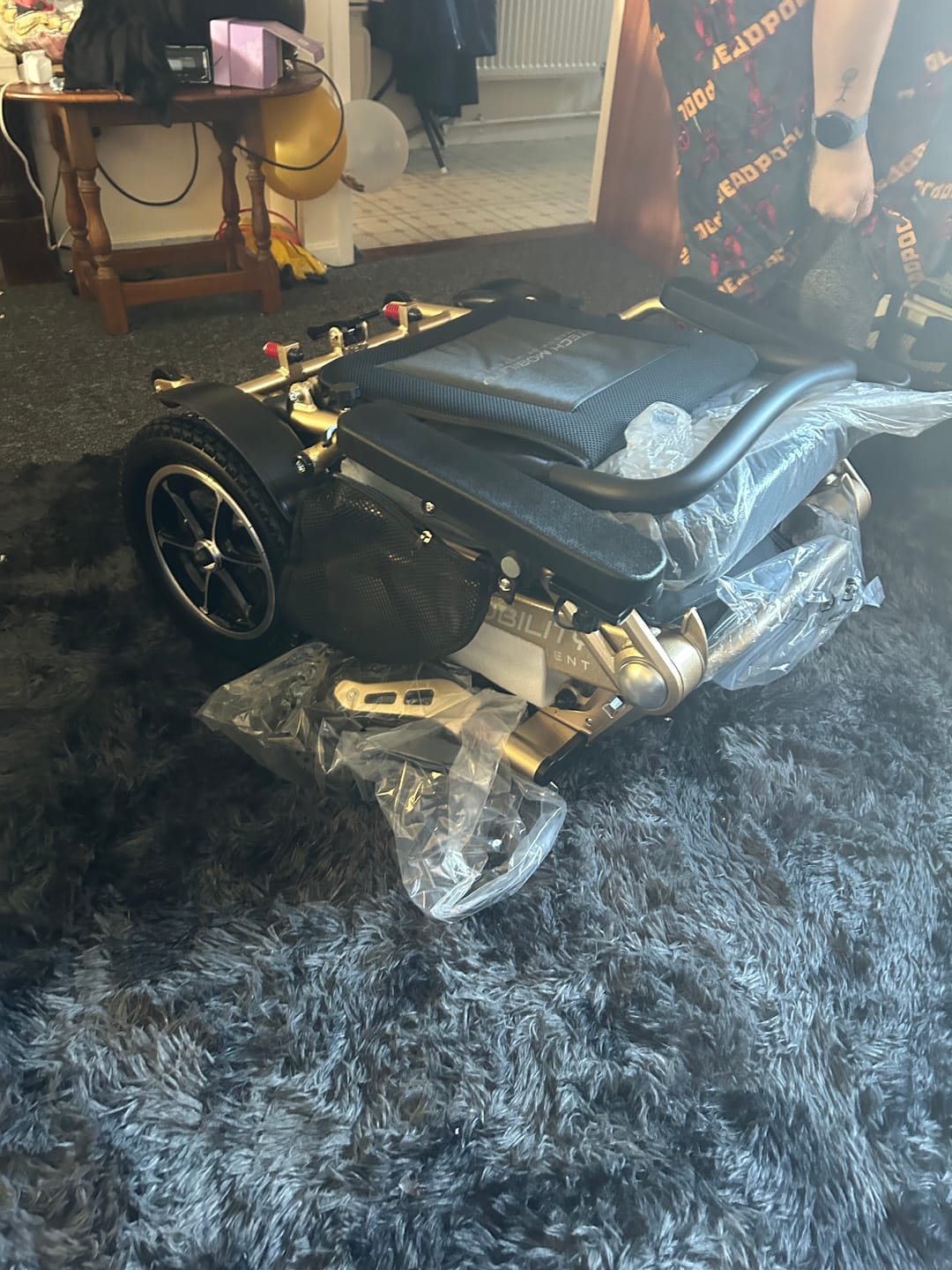 Customer photo review of Folding Lightweight Powerchair | Wide-Seat Freedom Pro ST
