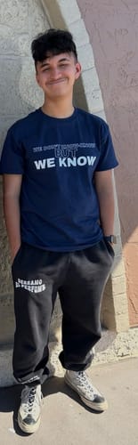 Customer photo review of We Know T-Shirt