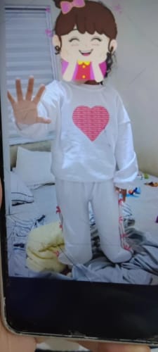 Customer photo review of Love Sweatshirt Jogger Set