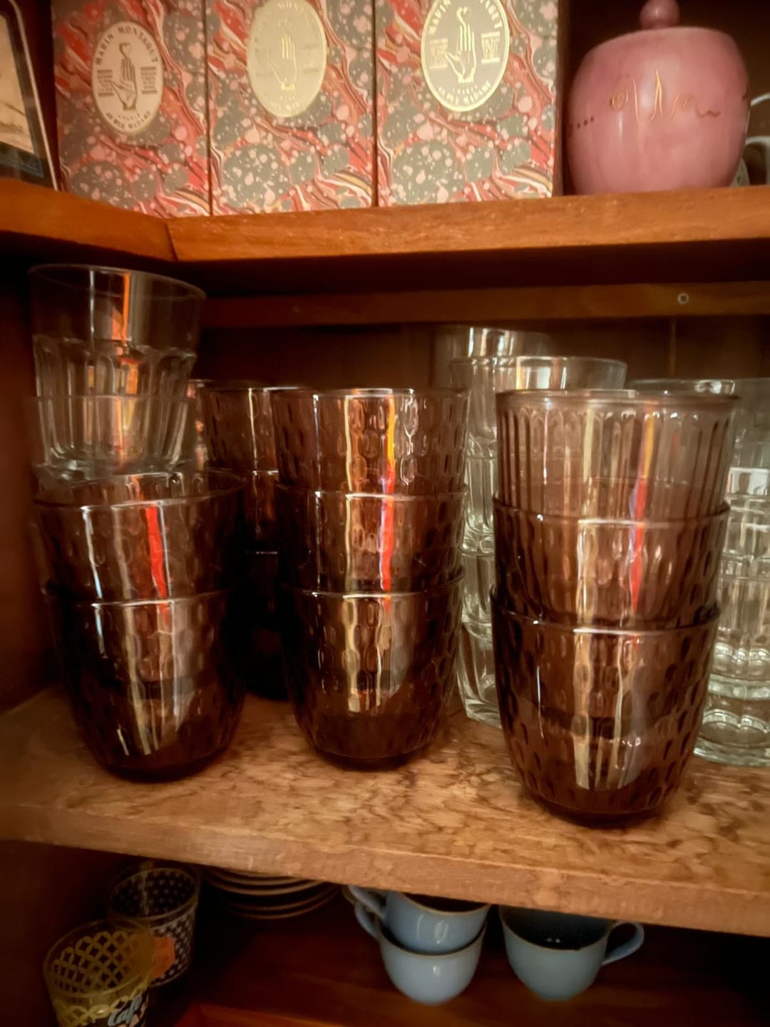 Customer photo review of Bormioli Rocco Waterglazen Slot - Roze - 290 ml - 6 stuks