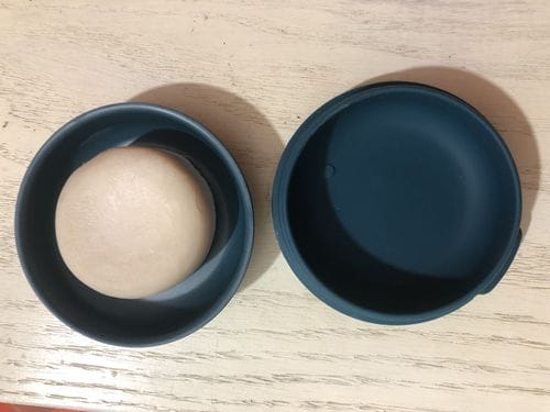 Customer photo review of Round Travel Soap Box - Blue Abyss