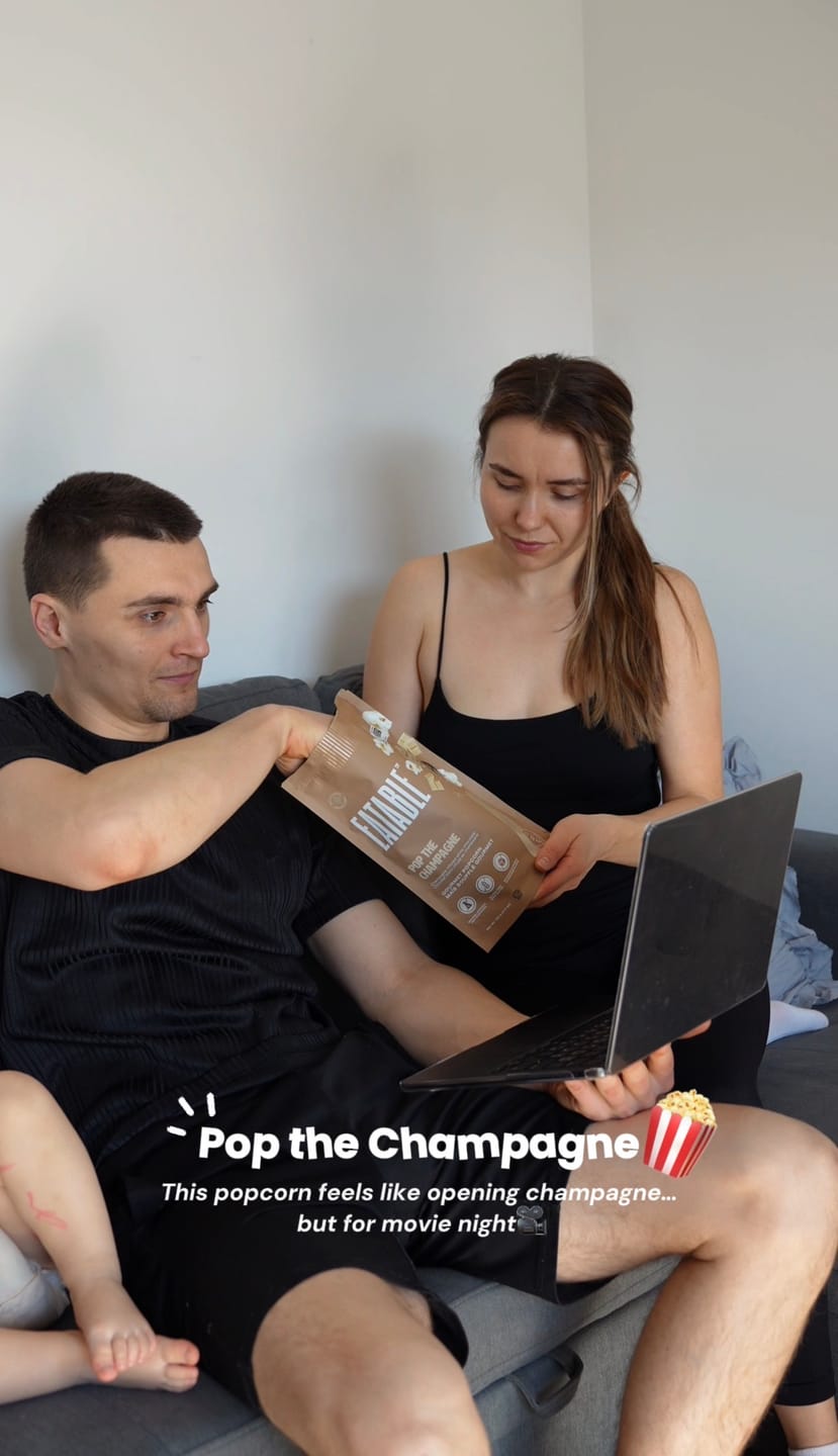 Customer photo review of Pop the Champagne (125g) - White Chocolate "Popping" Kettle Corn