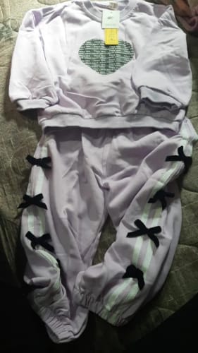Customer photo review of Love Sweatshirt Jogger Set