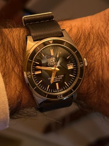 Customer photo review of Admiralty Grey Nylon Watch Strap