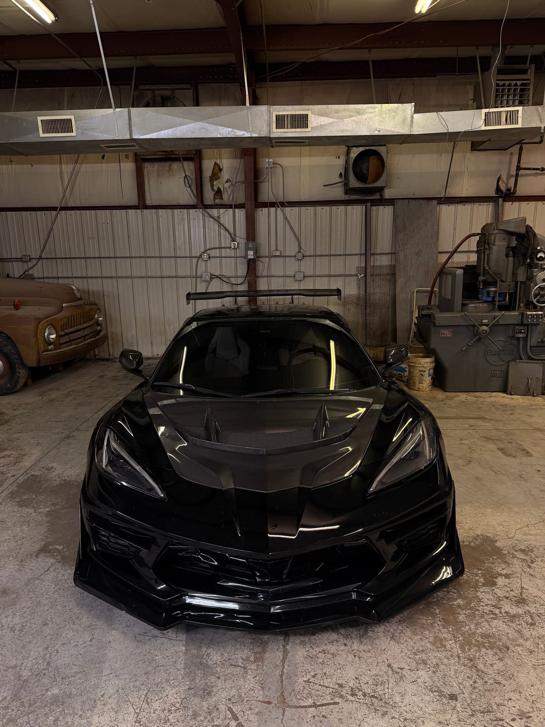 Customer photo review of Corvette C8 ZR1 Front Bumper Vented Extractor Hood