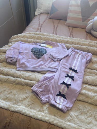 Customer photo review of Love Sweatshirt Jogger Set