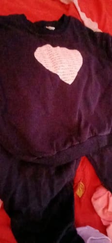 Customer photo review of Love Sweatshirt Jogger Set