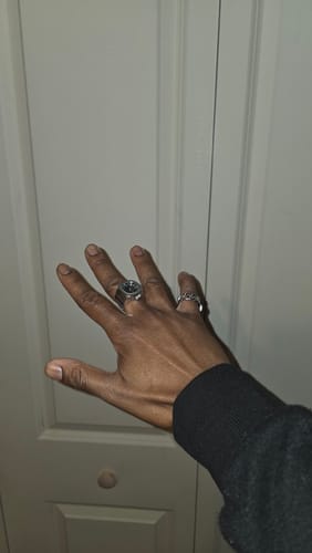 Customer photo review of NAUTILUS RING | SILVER BLACK
