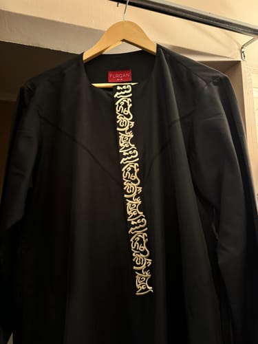 Customer photo review of Emirati Thobe Embroidered - Black