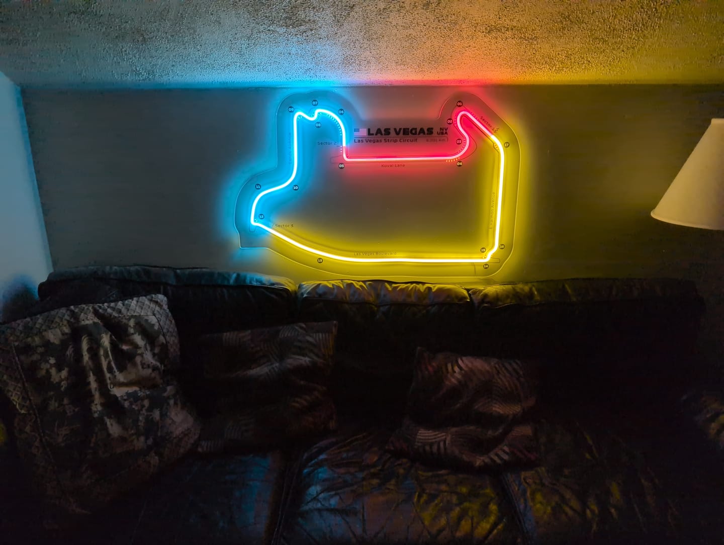 Customer photo review of Las Vegas Strip Circuit Neon Race Track