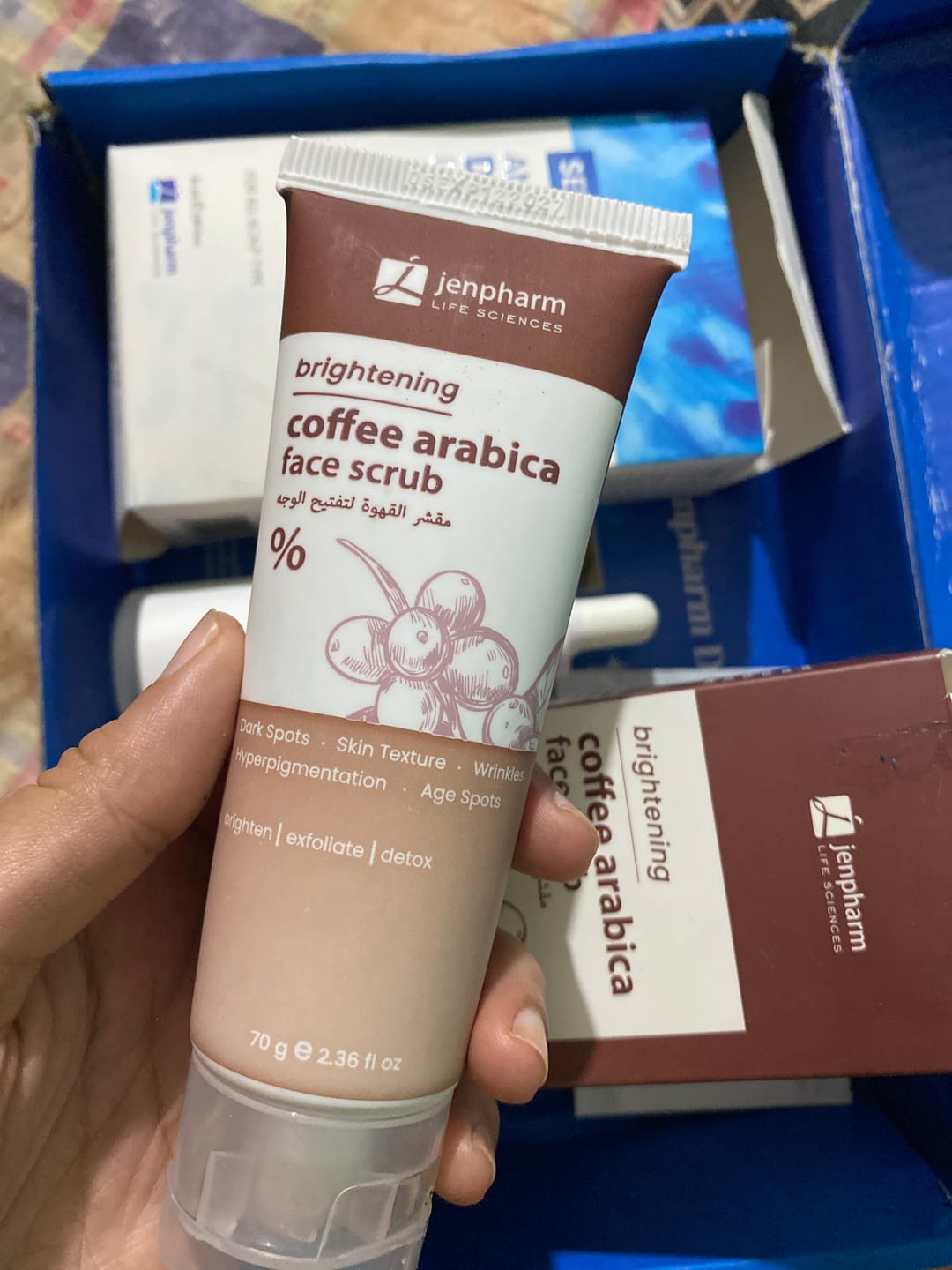 Customer photo review of Brightening Coffee Scrub