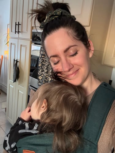 Customer photo review of Happy Baby Original Baby Carrier