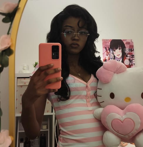 Customer photo review of Kitty Eyeglasses