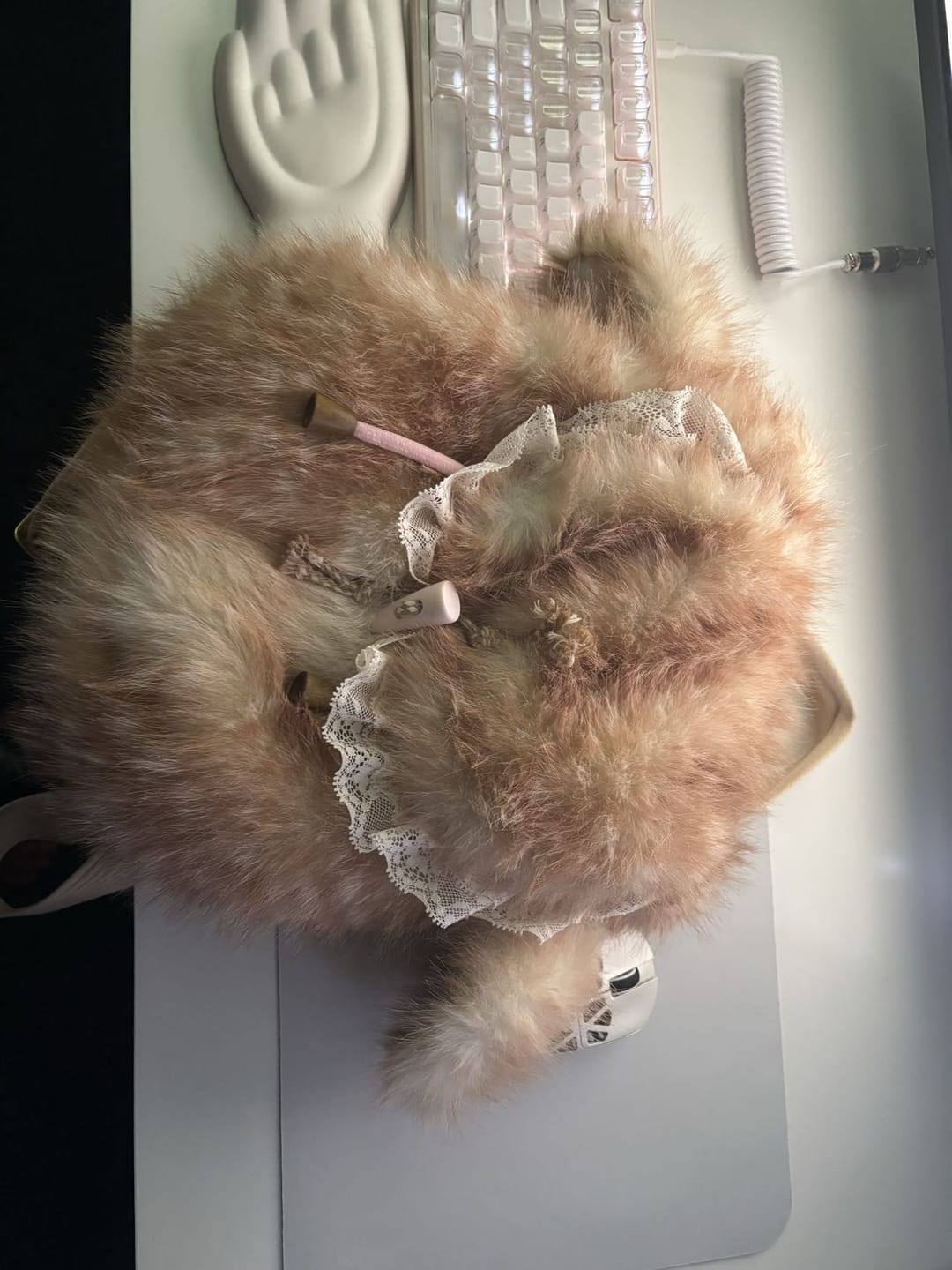 Customer photo review of Rose Island Deer Backpack
