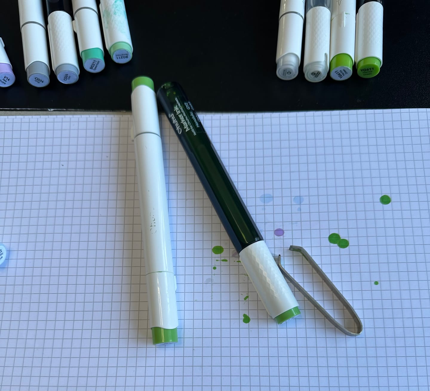 Customer photo review of Ohuhu Marker Ink G410 / G483 / GY2 Refill for Alcohol marker