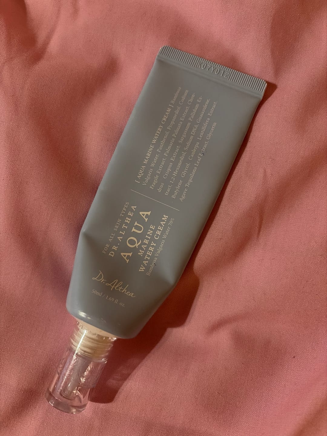 Customer photo review of Viegls mitrinošais krēms Dr. Althea Aqua Marine Watery Cream