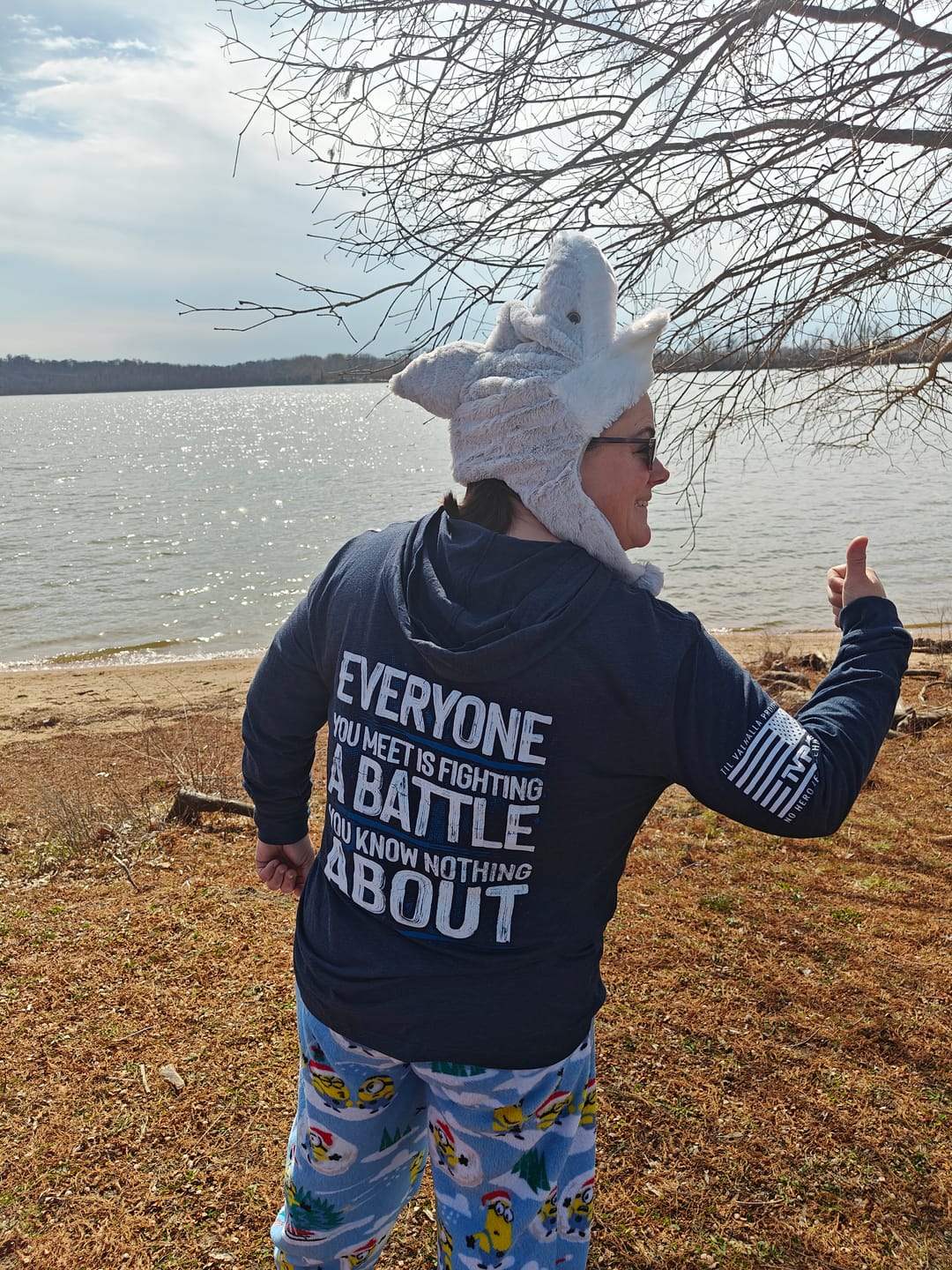 Customer photo review of Be Kind - Hooded Long-Sleeve
