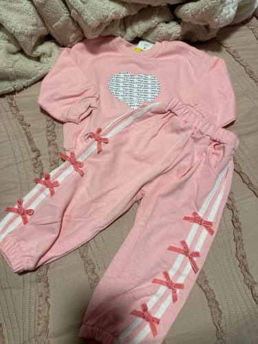 Customer photo review of Love Sweatshirt Jogger Set