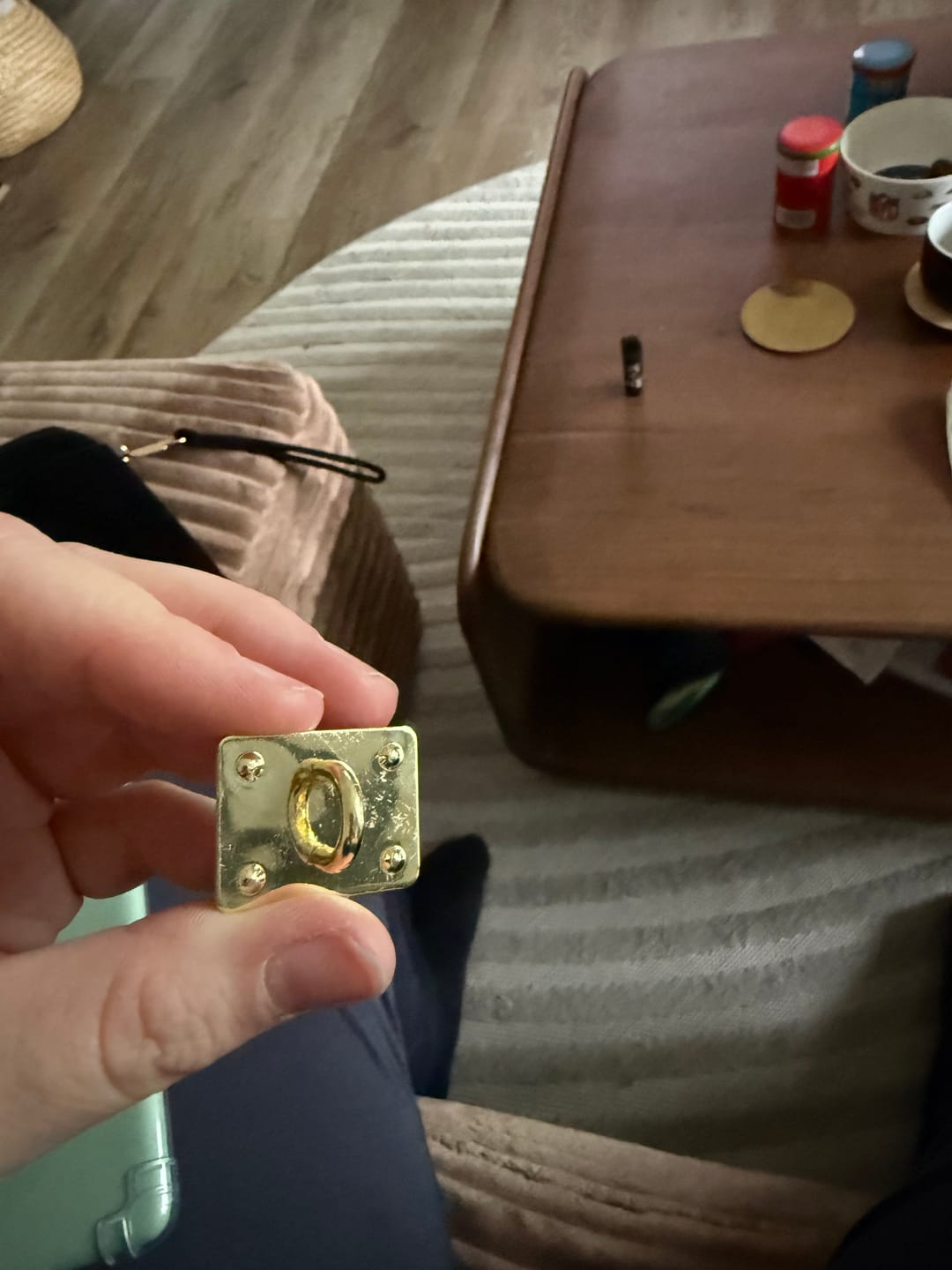 Customer photo review of Rectangle Charm Anchor - Gold