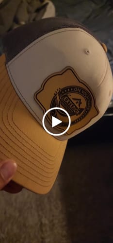 Customer video review of Richardson 112 Genuine Leather Patch Hats Laser Engraved