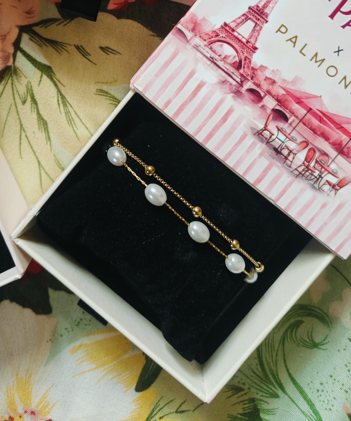 Customer photo review of Pearl Link Fusion Bracelet