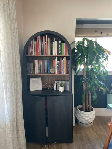 Customer photo review of Bijou 71" Tall Bookcase Cabinet