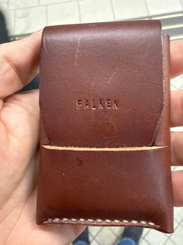 Customer photo review of Slimmad plånbok i äkta läder