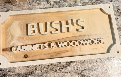 Customer photo review of CNC Router Starter Set – 5 Must-Have Bits for Beginners