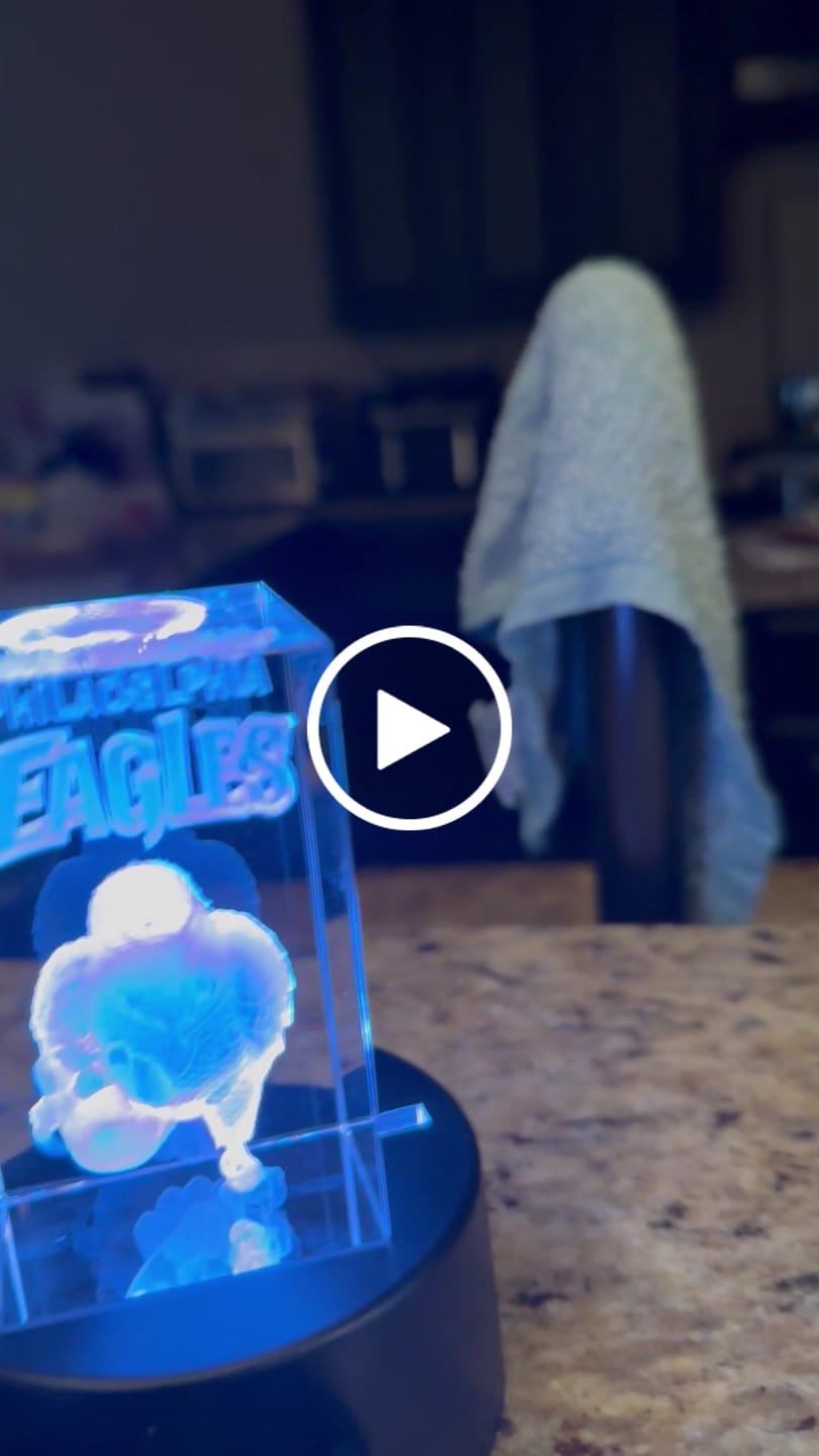 Customer video review of Cloudray Blank Crystal Blocks for Laser Marking & Engraving