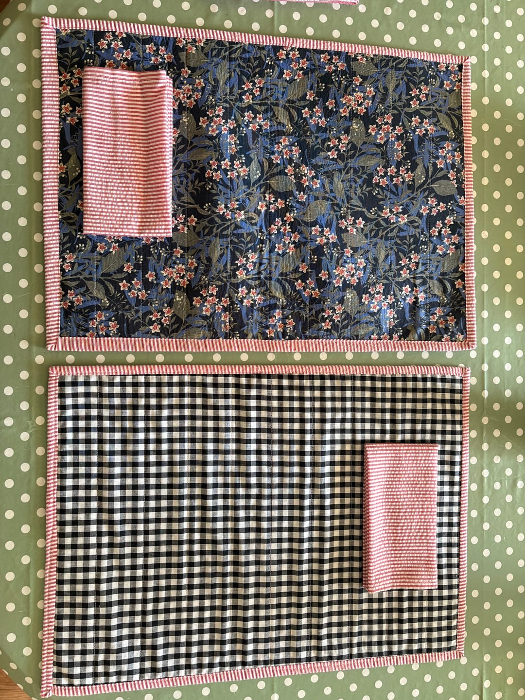 Customer photo review of 1/4 inch Gingham Polycotton Fabric