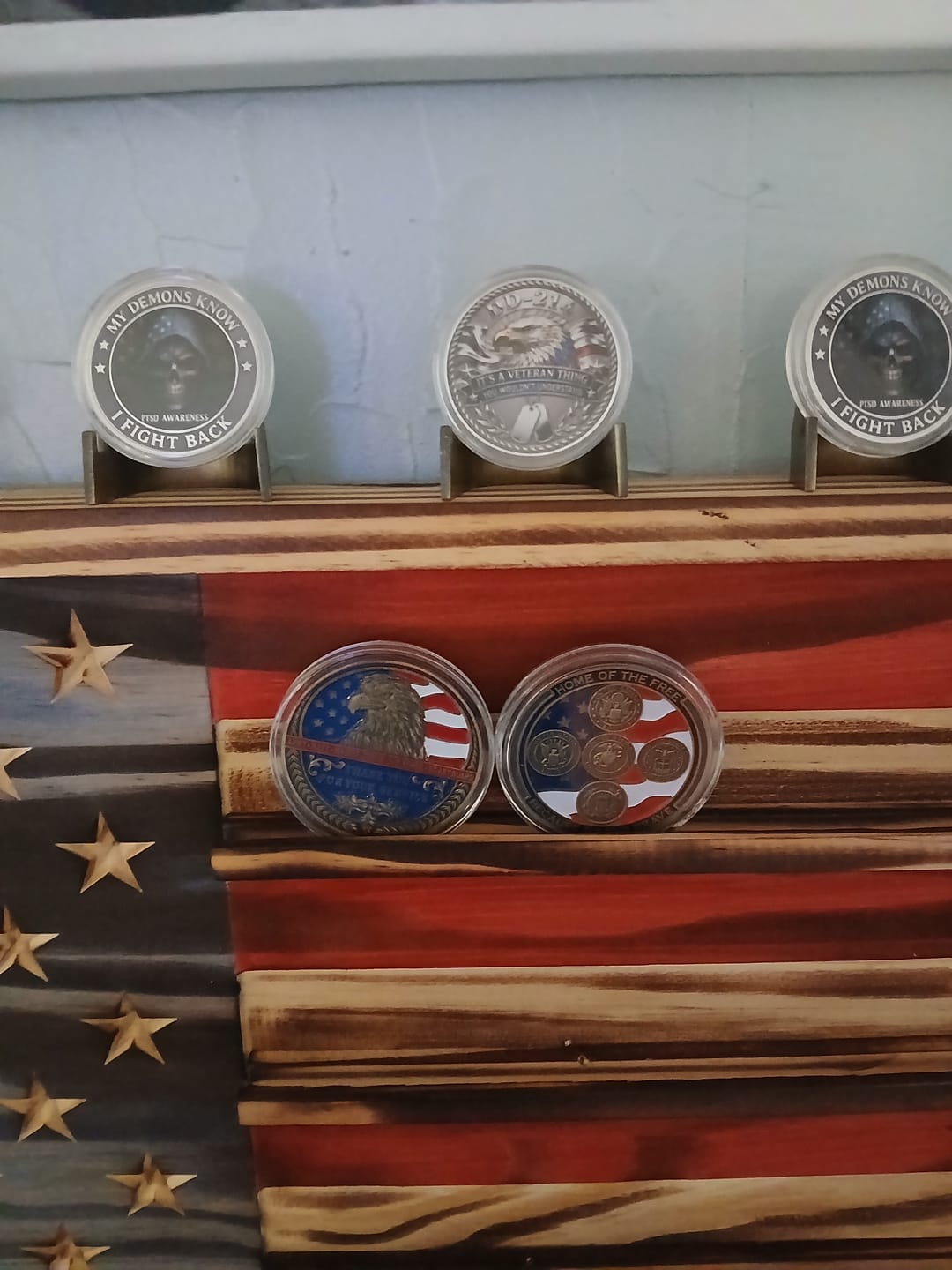 Customer photo review of Thank You For Your Service Coin